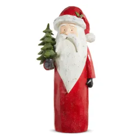 21" Carved Santa