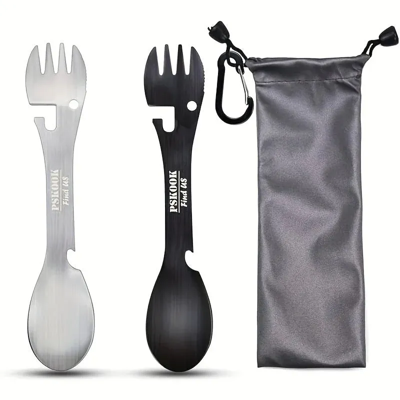 5 in 1 Multi-functional EDC Fork Knife Spoon Bottle/Can Opener