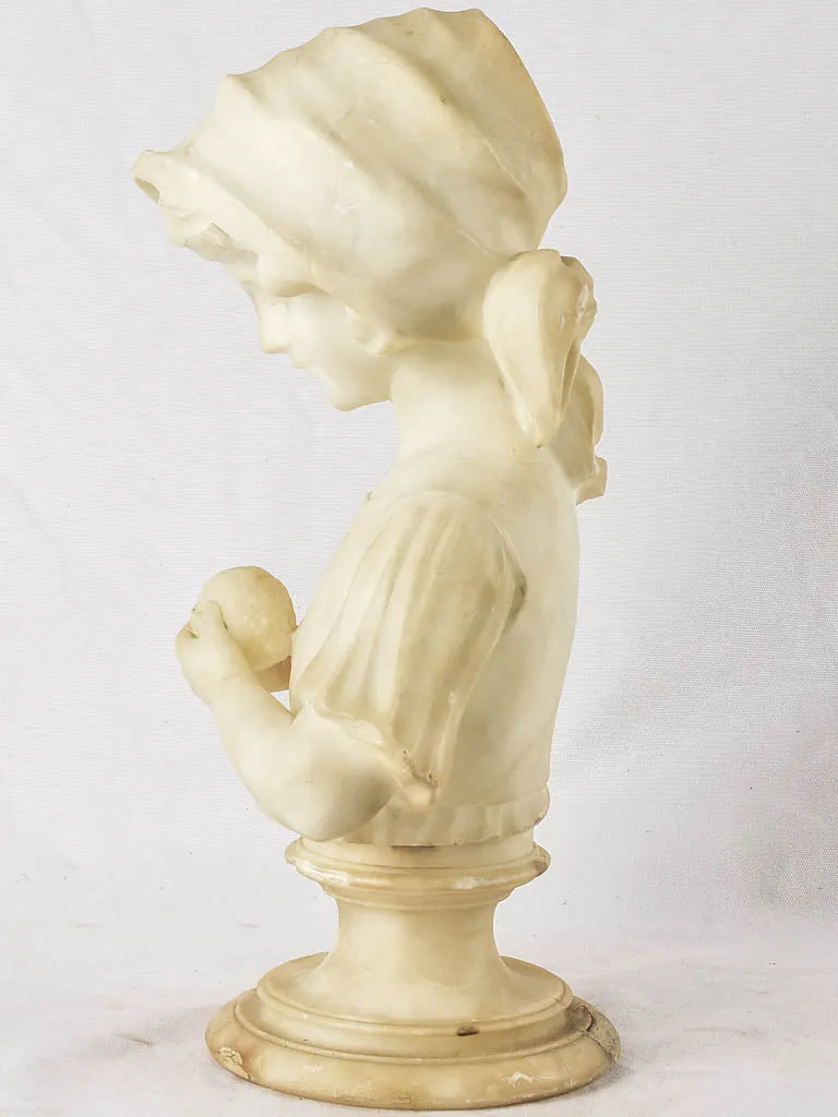 Alabaster sculpture of a child - late 19th century 18½"