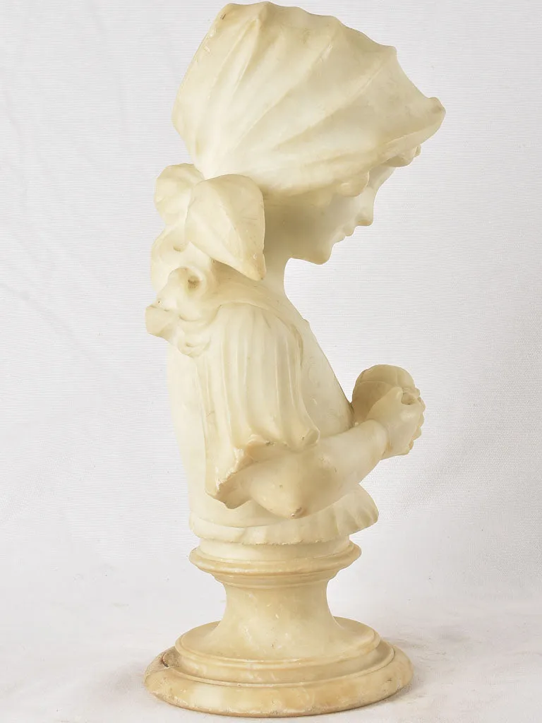 Alabaster sculpture of a child - late 19th century 18½"