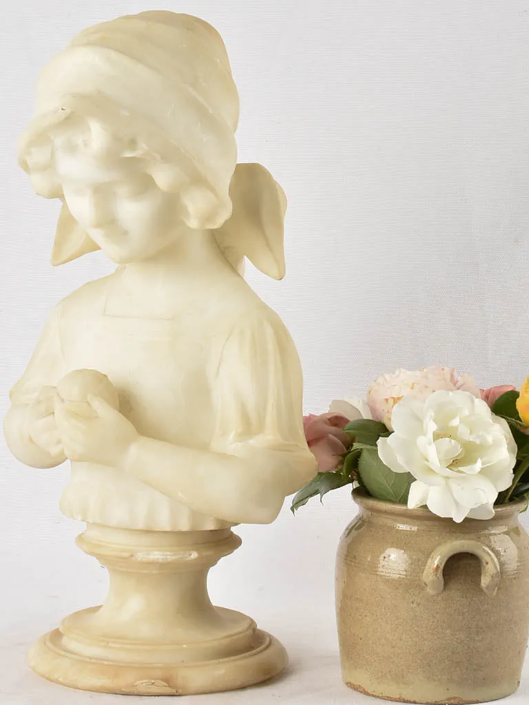 Alabaster sculpture of a child - late 19th century 18½"
