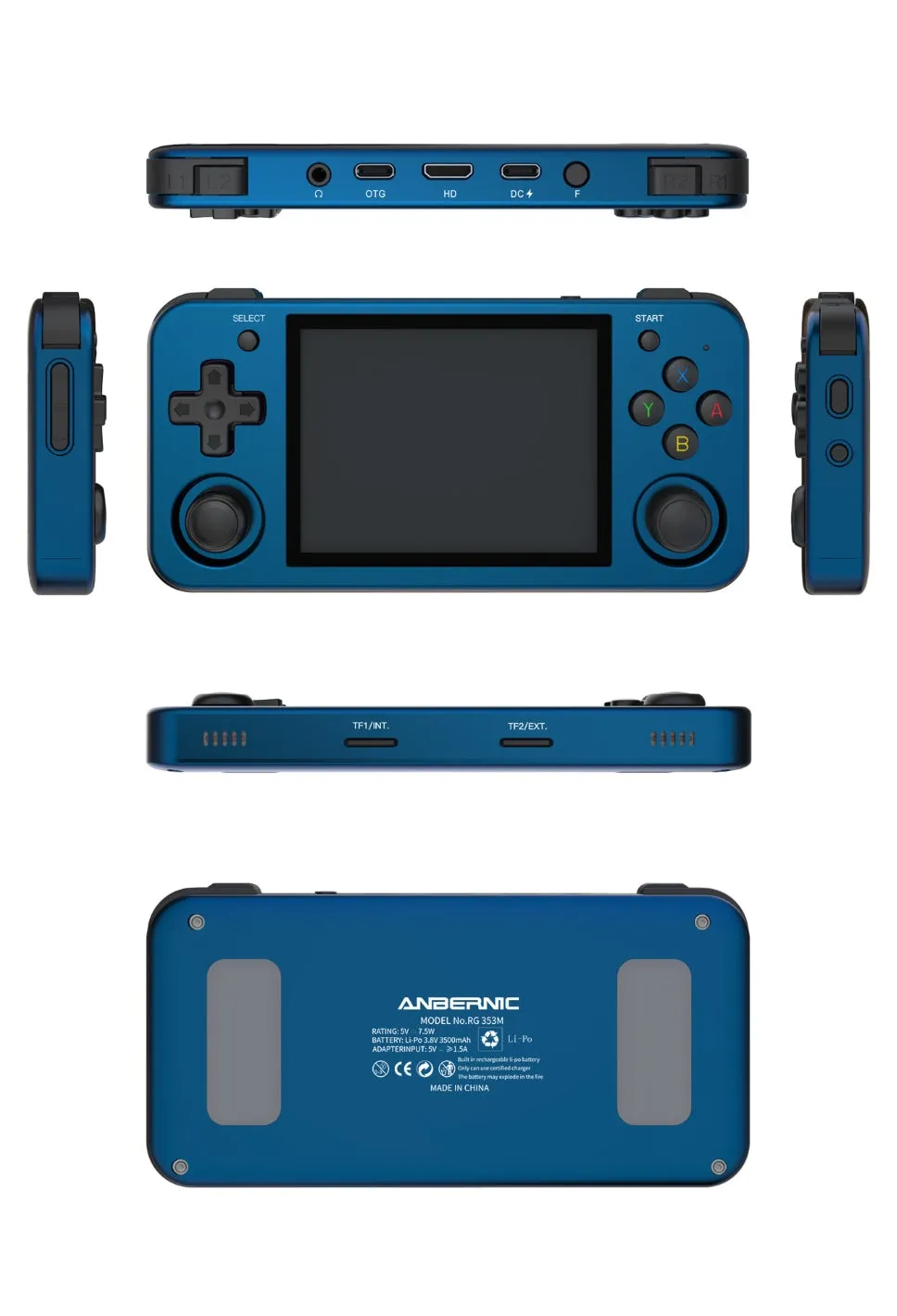 Anbernic RG353M: Compact Design, 3.5" IPS Screen, Alloy Shell, Expandable Storage, Android