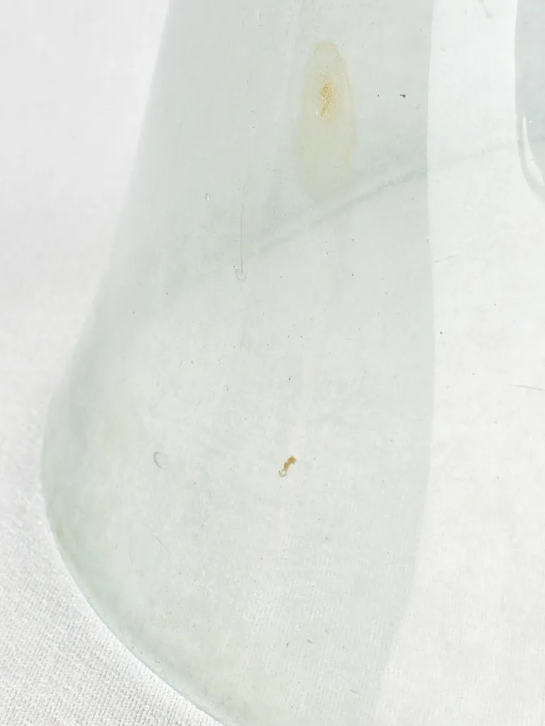 Antique French blown glass garden cloche dome 15¾"