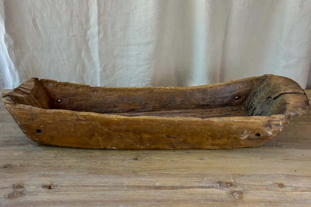 Antique wooden animal trough