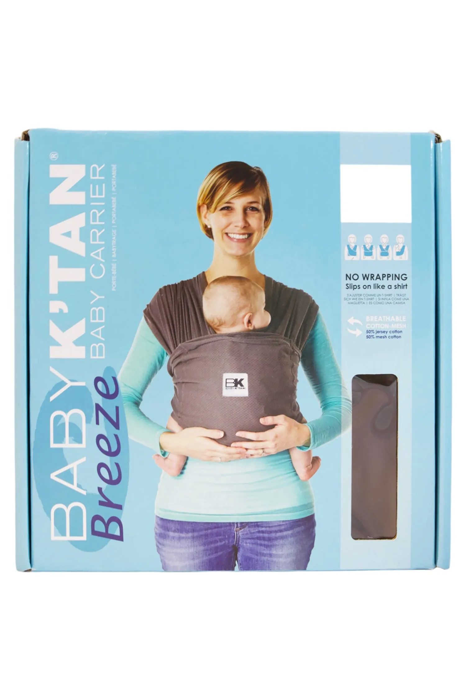 Baby K'tan Breeze Baby Carrier - Black - XL