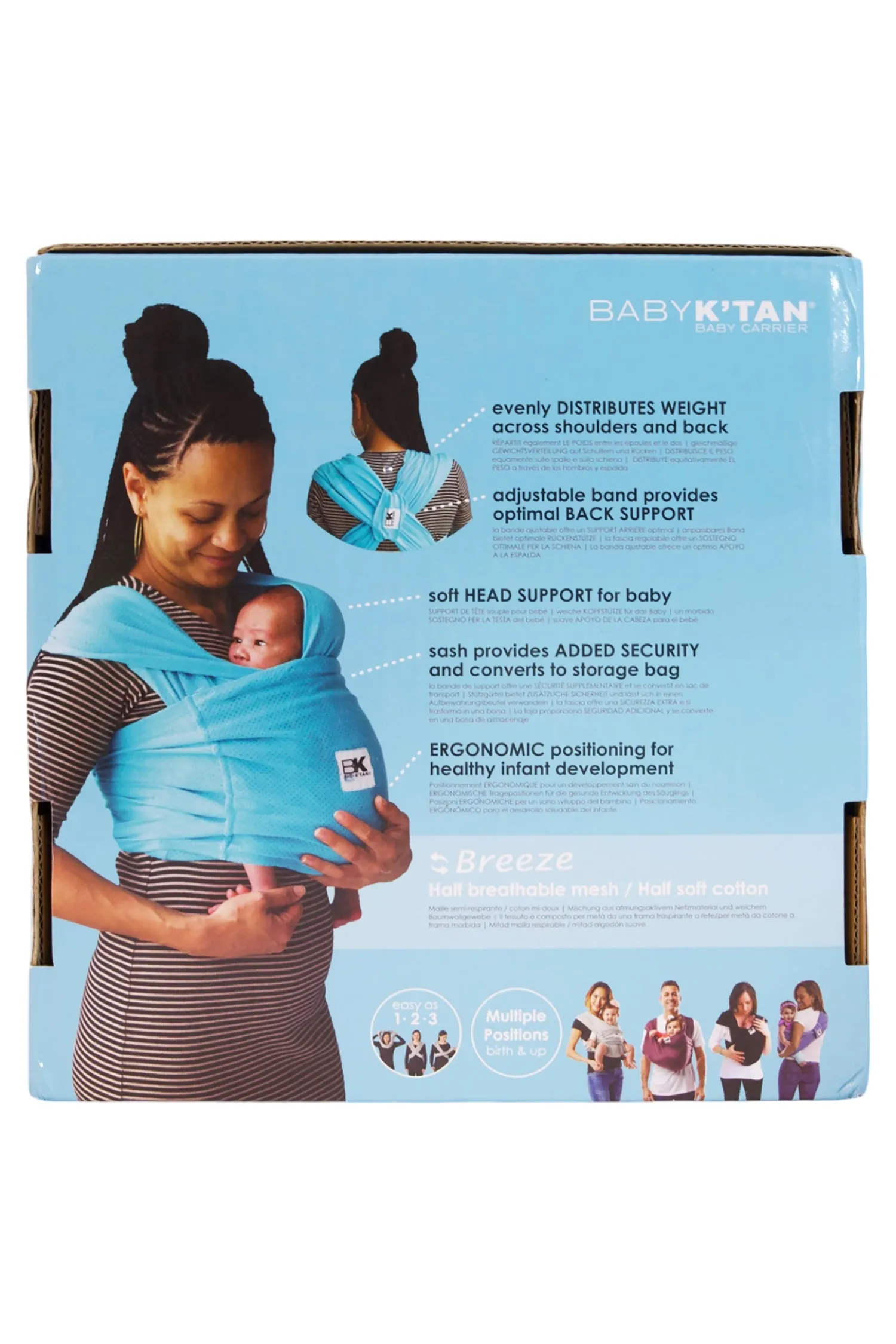 Baby K'tan Breeze Baby Carrier - Black - XL