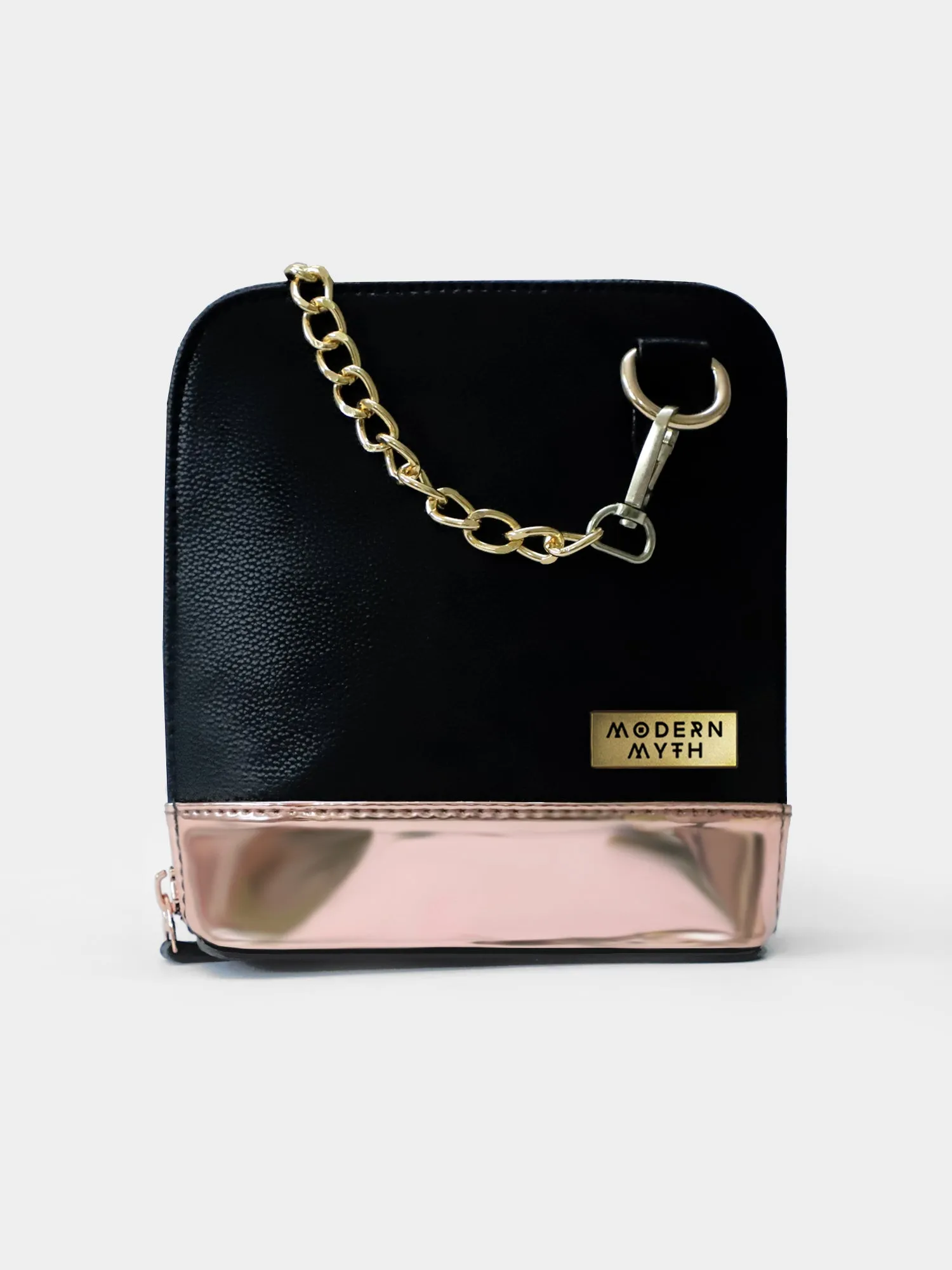 Caravan Black & Rosegold Crossbody Bag | Modern Myth
