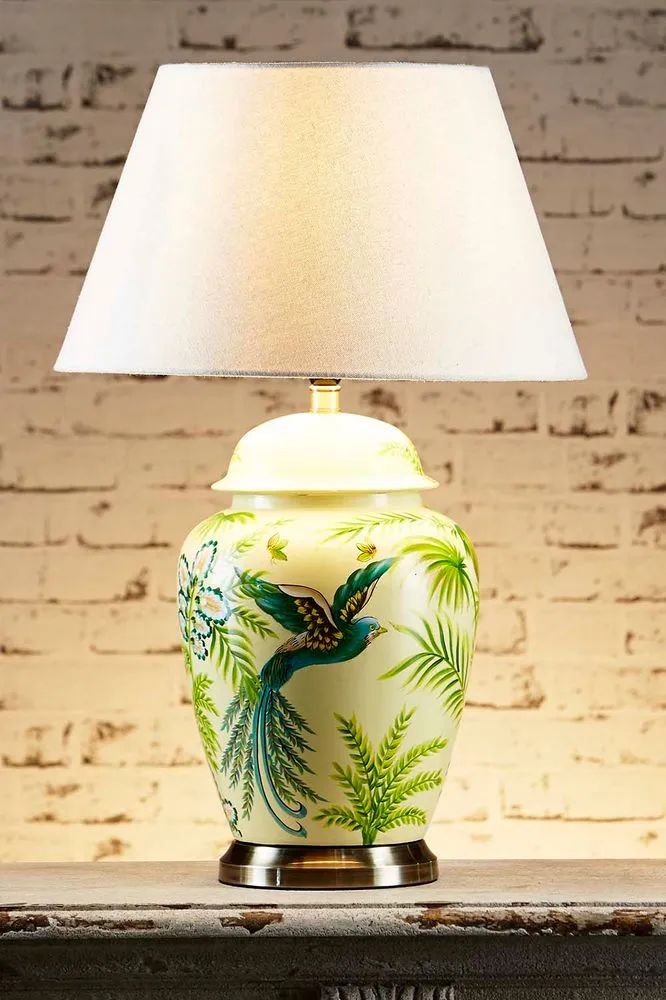 Caribbean Table Lamp Base Green