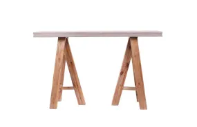 Civic Modern Concrete & Acacia Console Table