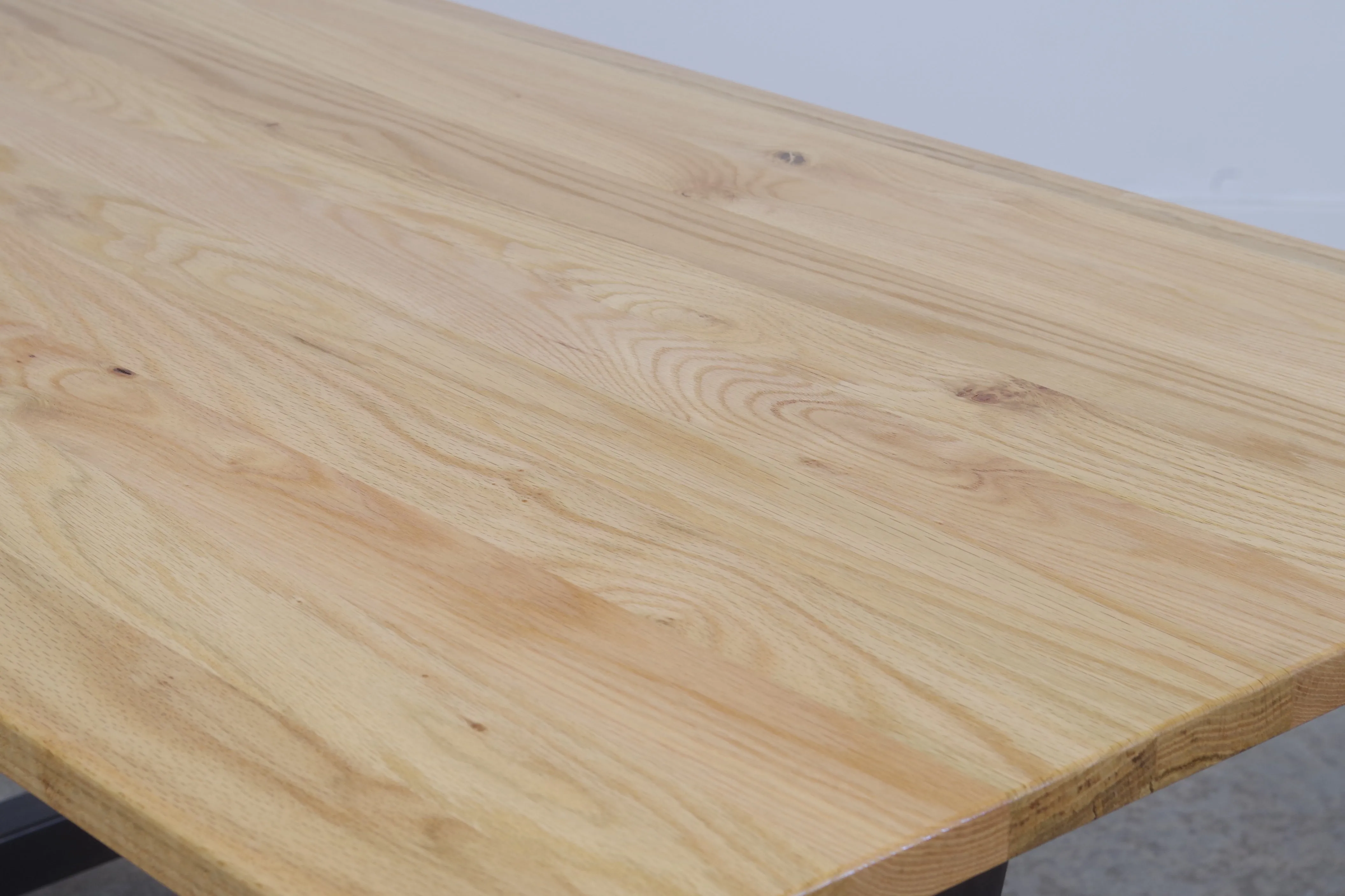 Console Table Nº 2 - Silk Grey / Solid Oak