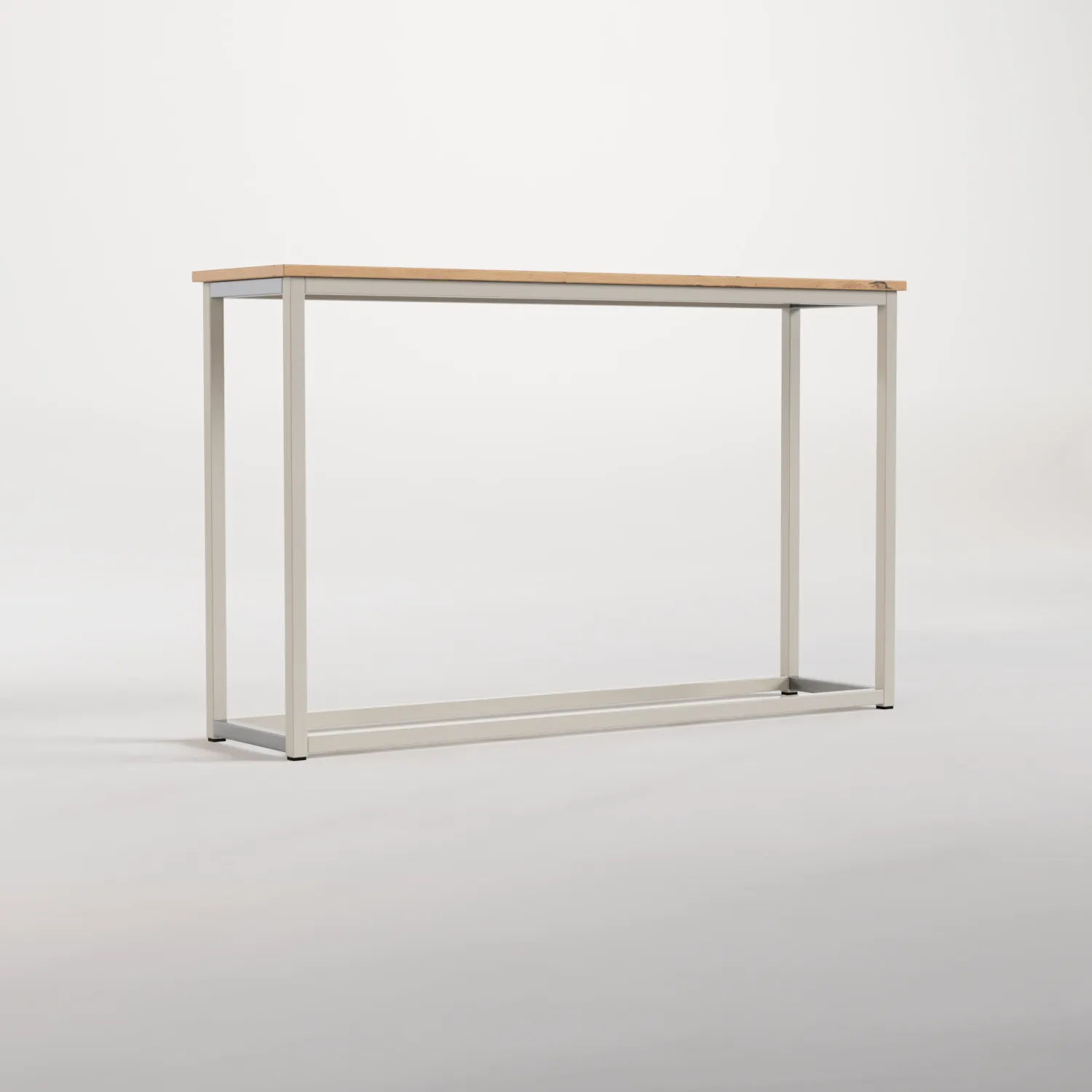 Console Table Nº 2 - Silk Grey / Solid Oak