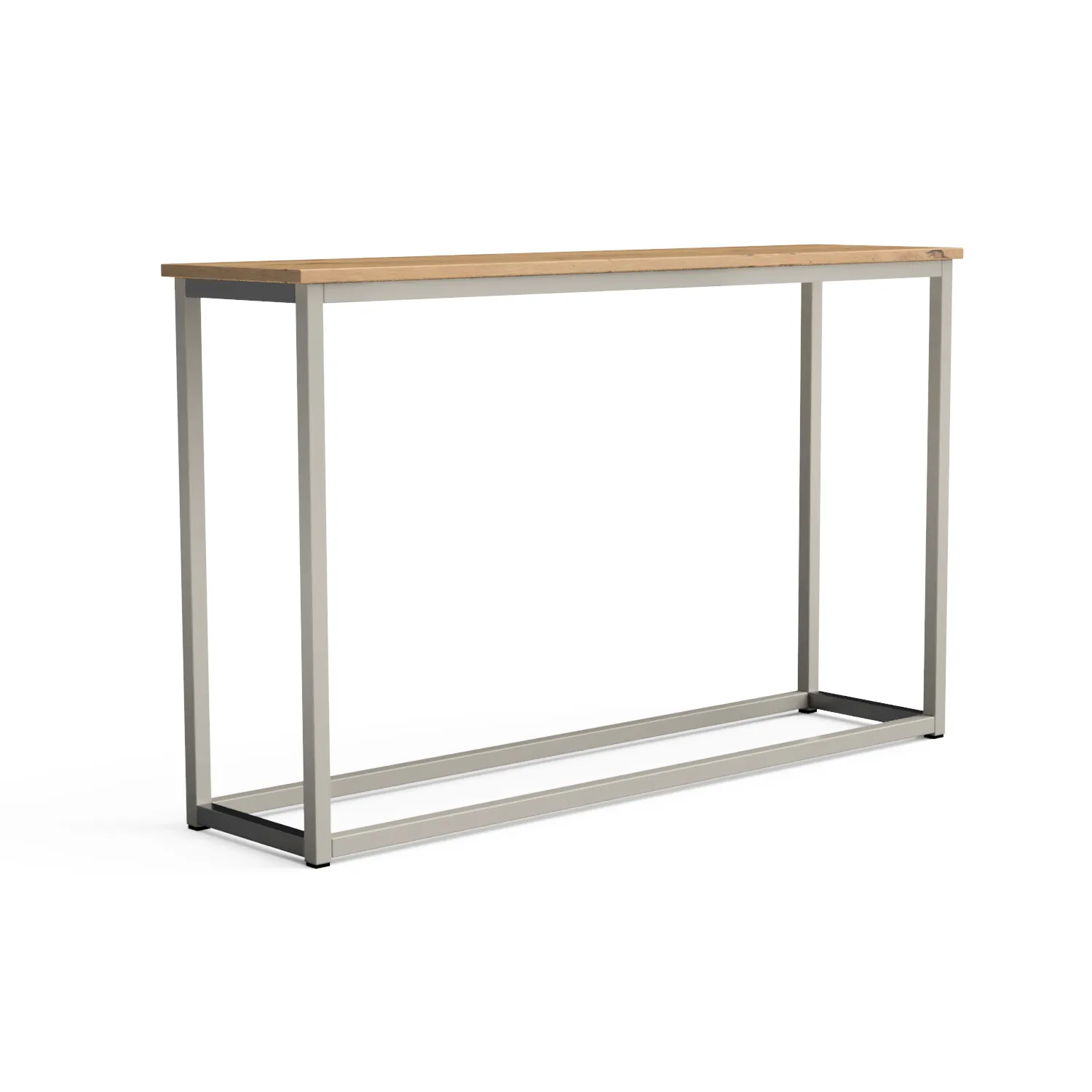 Console Table Nº 2 - Silk Grey / Solid Oak