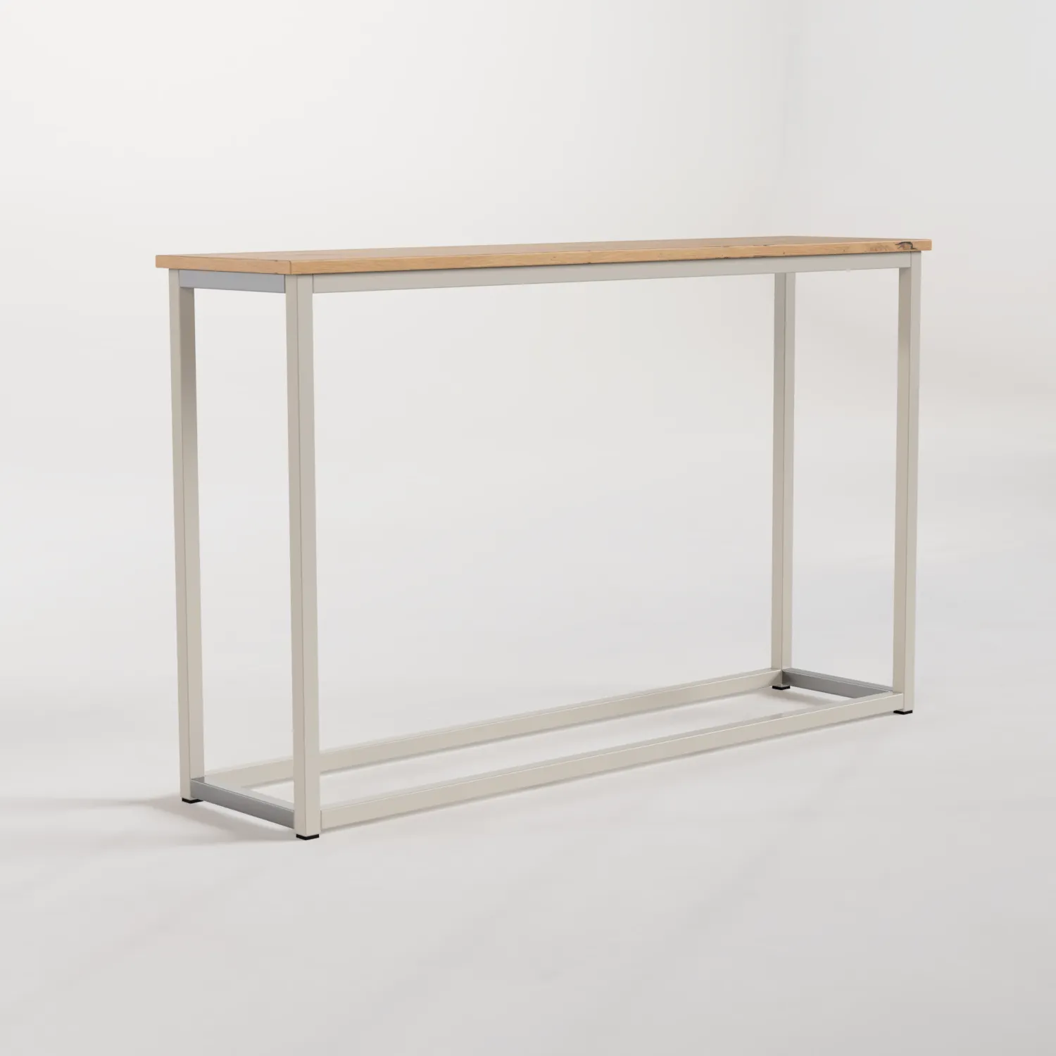 Console Table Nº 2 - Silk Grey / Solid Oak