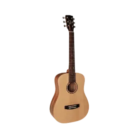 Cort AD-MINI-BAG-OP - Short Scale Dreadnought Body Acoustic Guitar - Natural