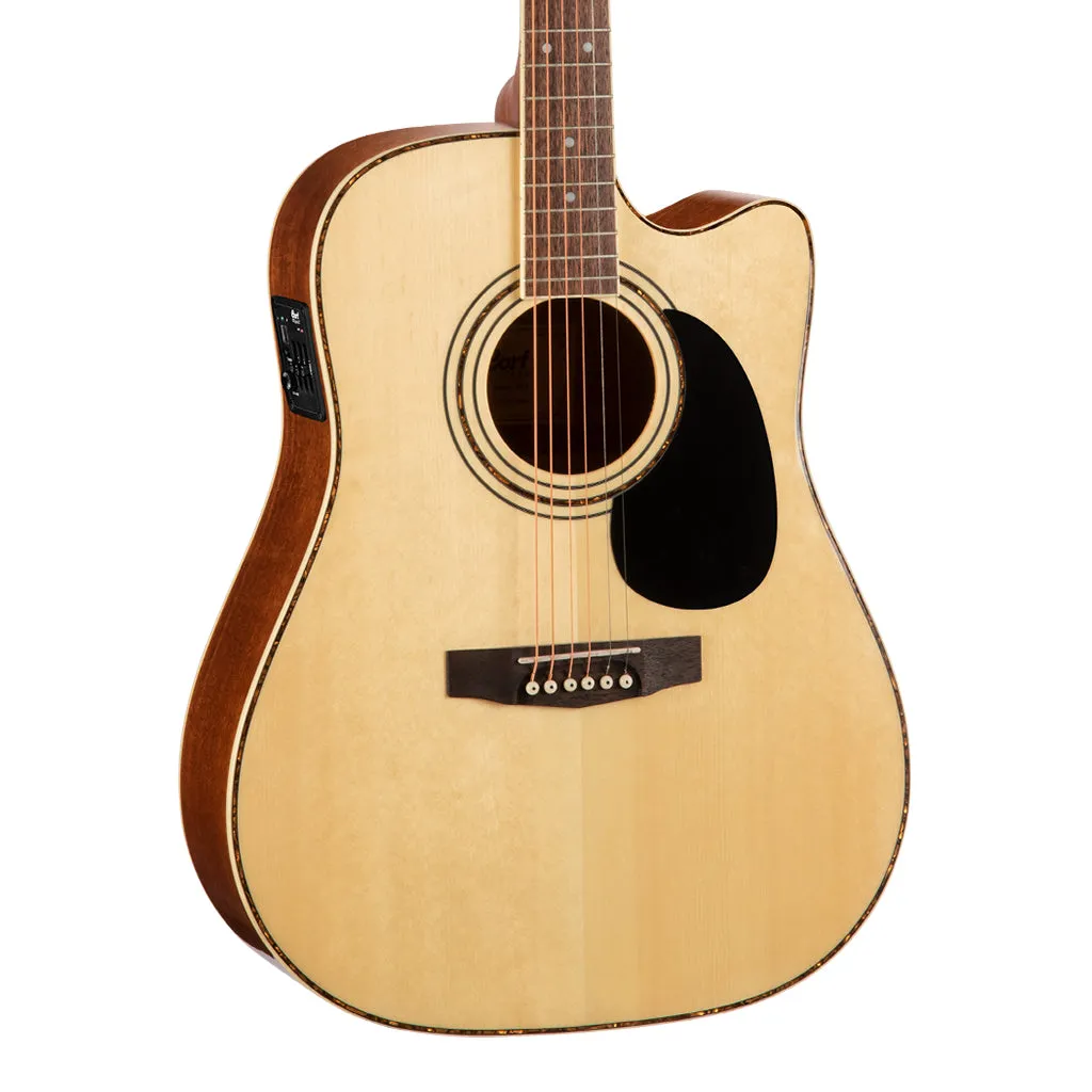 Cort AD880CE Dreadnought Cutaway Satin Natural W/Bag