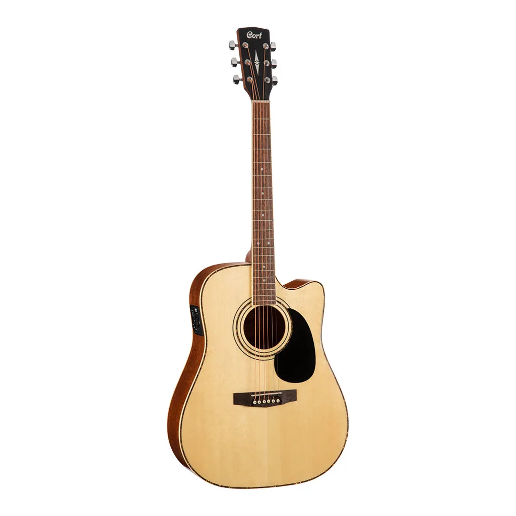 Cort AD880CE Dreadnought Cutaway Satin Natural W/Bag