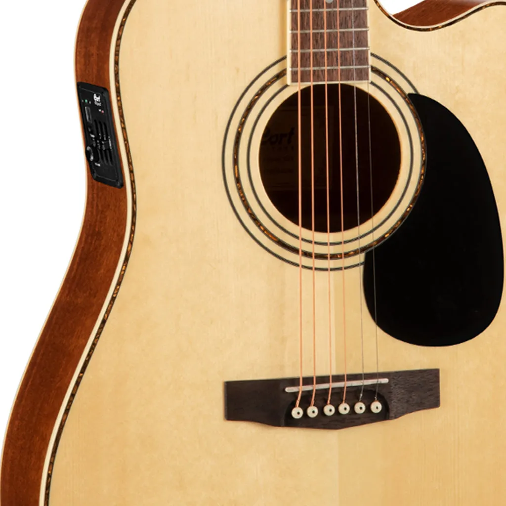 Cort AD880CE Dreadnought Cutaway Satin Natural W/Bag