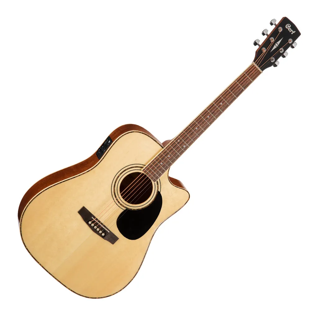 Cort AD880CE Dreadnought Cutaway Satin Natural W/Bag