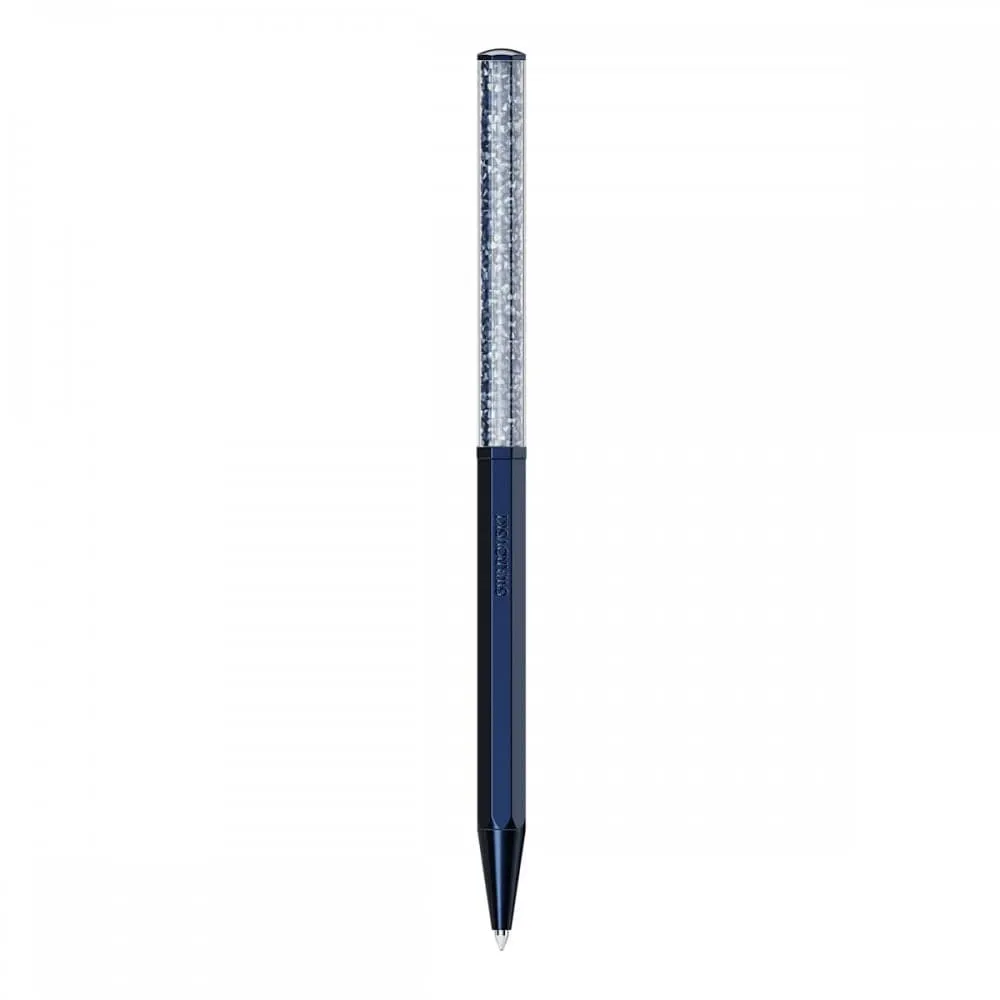 Crystalline Octagon Shape Blue Lacquered Ballpoint Pen 5669933