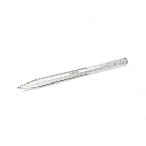 Crystalline Octagon Shape White Lacquered Ballpoint Pen 5670198