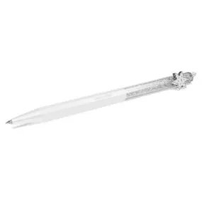 Crystalline Octagon Shape White Lacquered Snowflake Ballpoint Pen 5696718