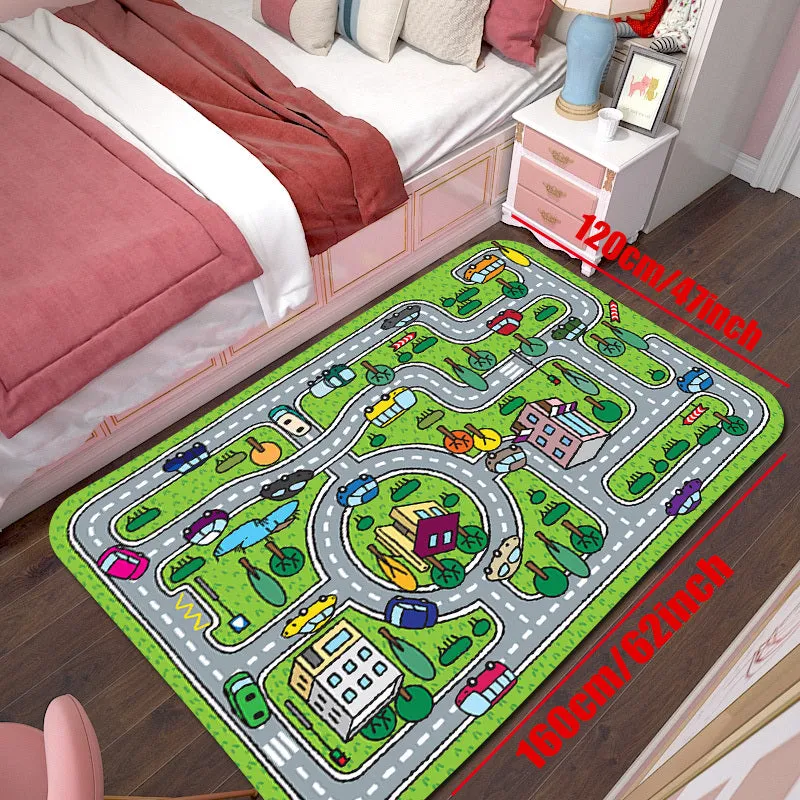 Cute Cartoon Game Rug Large Nonslip Floor Mat for Home Decor