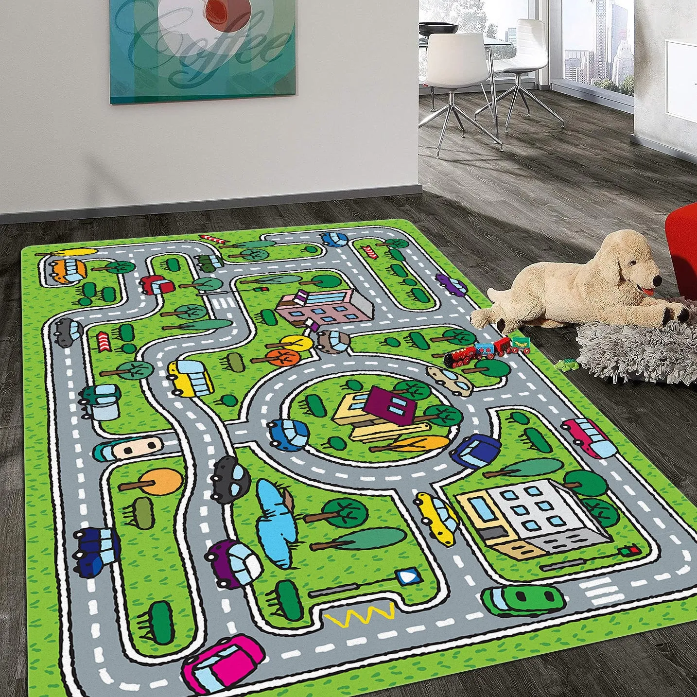 Cute Cartoon Game Rug Large Nonslip Floor Mat for Home Decor