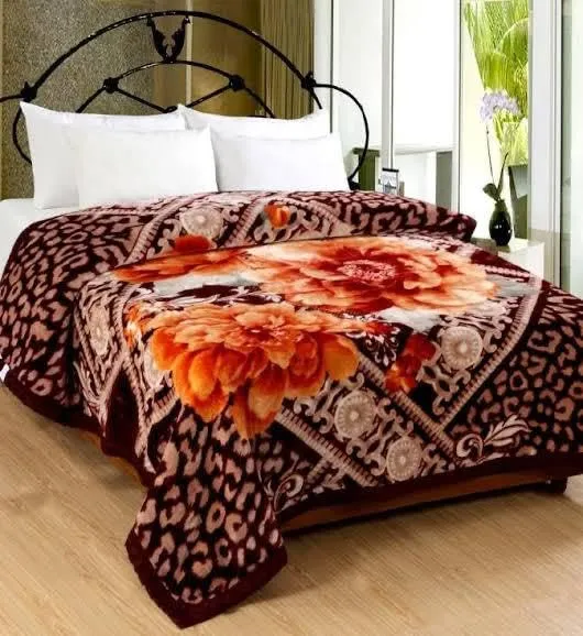 ELSTONE Home Luxurious Blanket Double Bed for Heavy Winter, Mink Blanket (220 X 240 Cm) Lightweight Pack of 1, Specially for Diwali Gift Multicolor-29