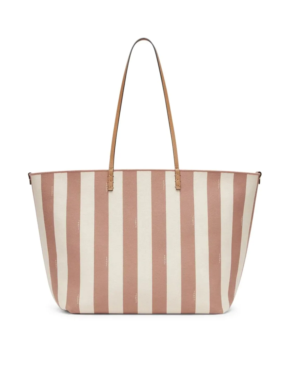 FENDI Reversible Roll Large Shopper in Striped Fabric