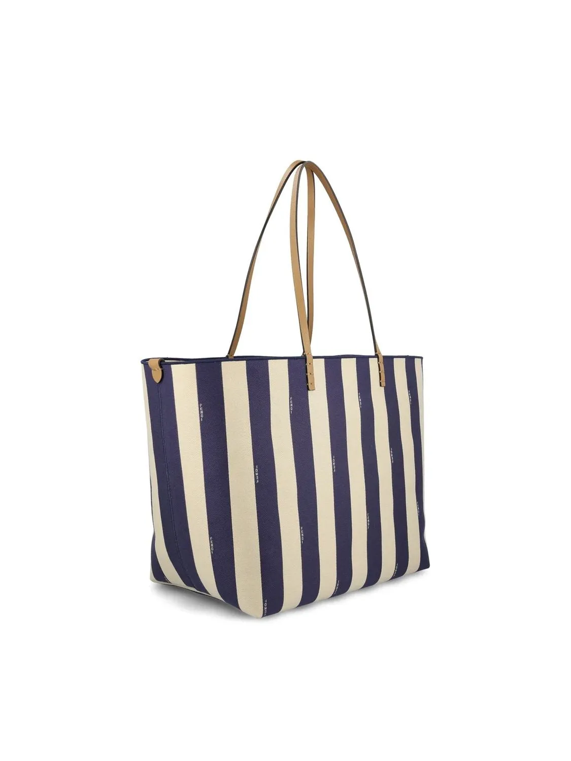 FENDI Reversible Roll Large Shopper in Striped Fabric