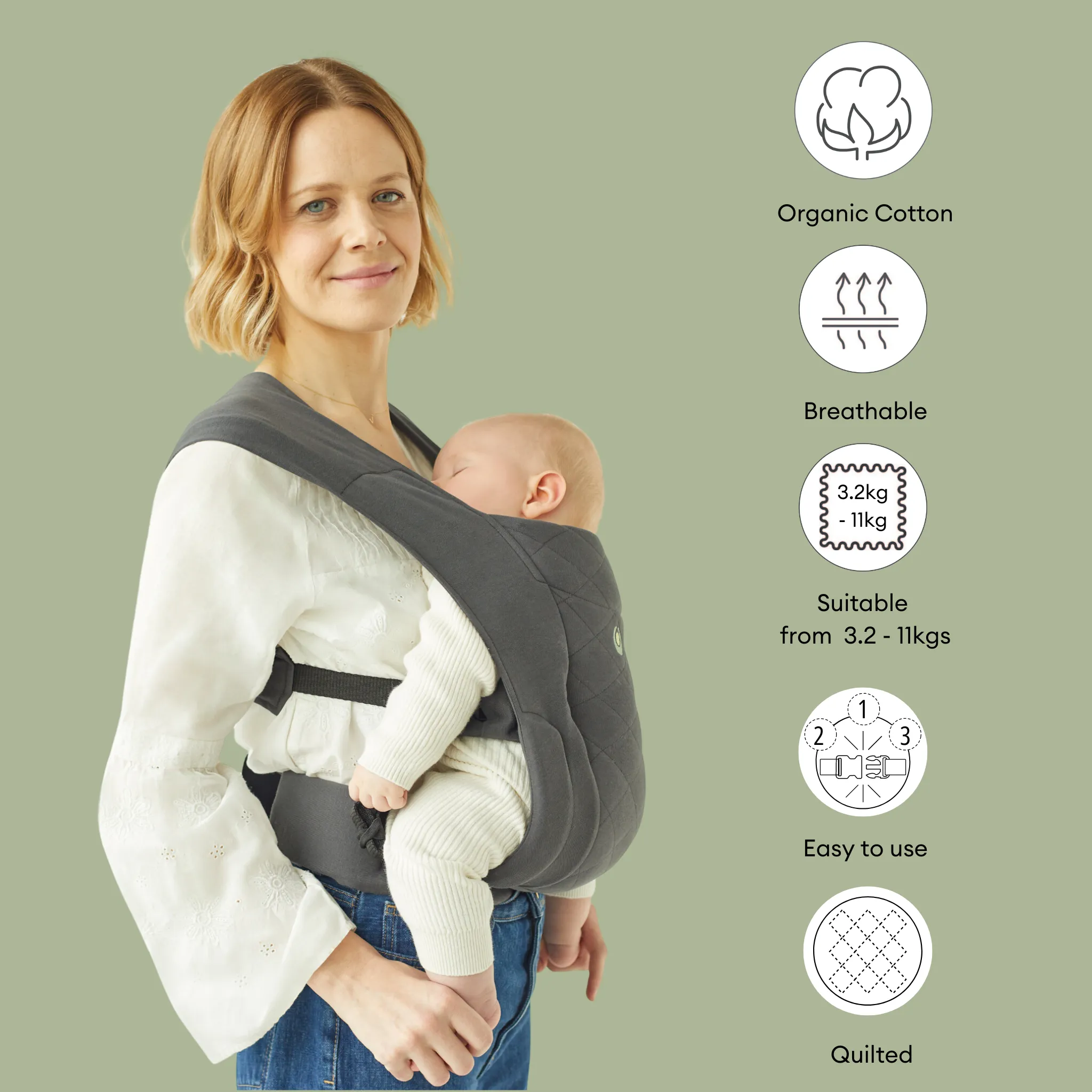 Gaia Baby | Soft Newborn  Carrier