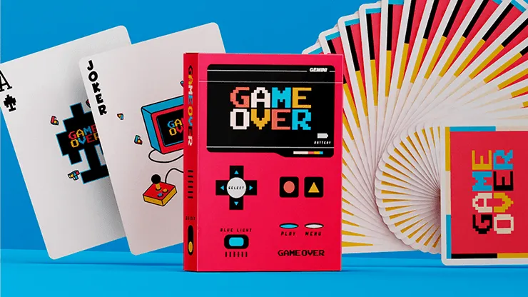 Game Over Playing Cards - Red