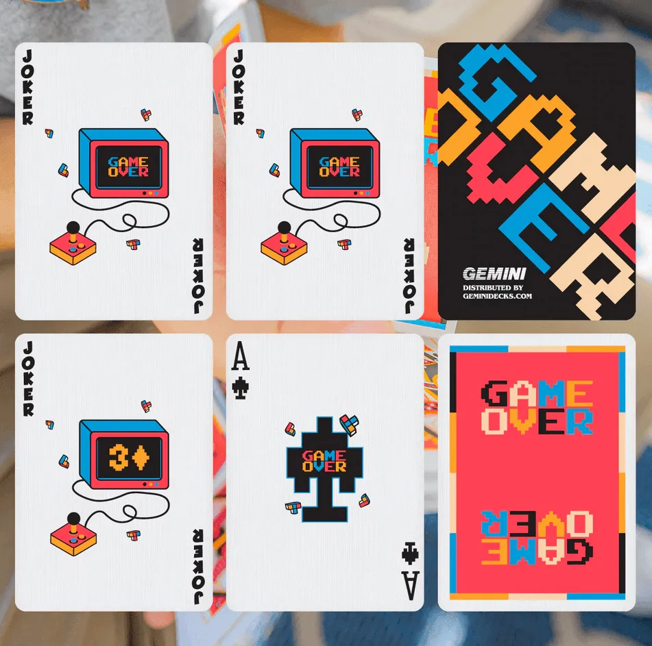 Game Over Playing Cards - Red
