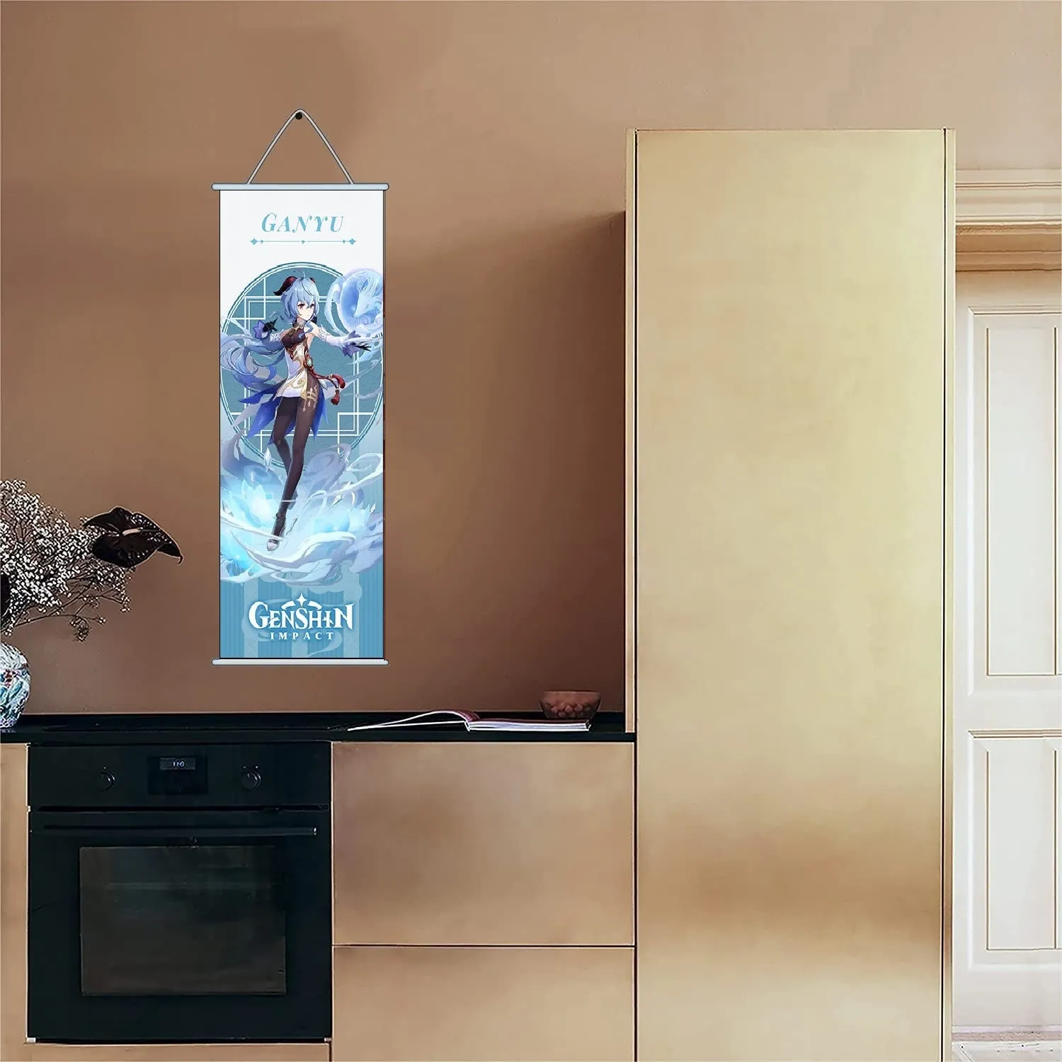 Genshin Impact Ganyu Gaming Anime Wall Hanging Scroll | 70 x 25 Cms |