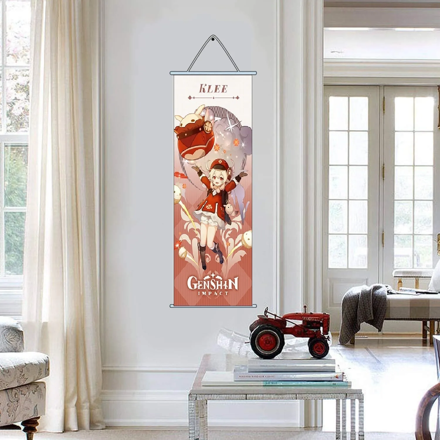 Genshin Impact Klee Gaming Anime Wall Hanging Scroll | 70 x 25 Cms |