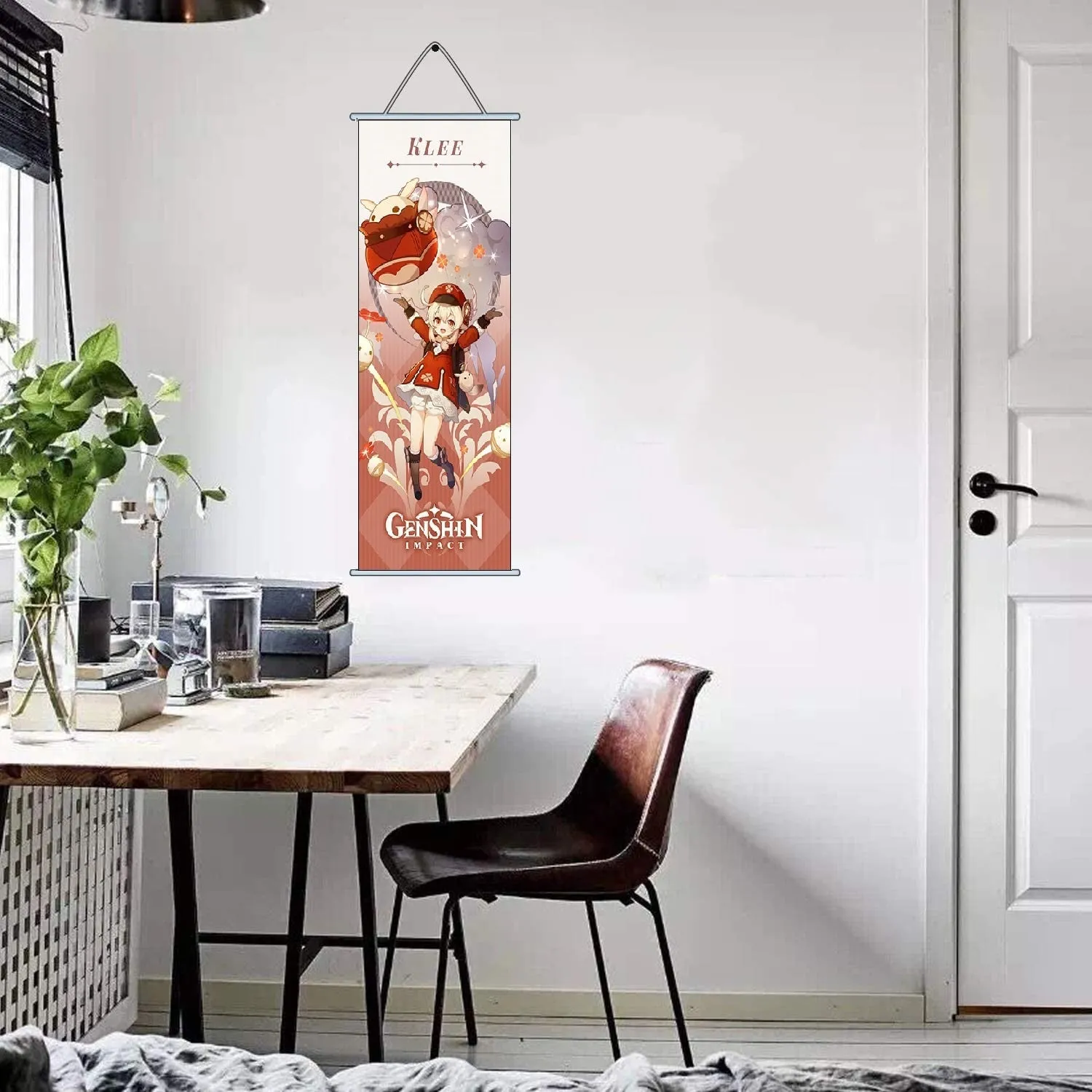 Genshin Impact Klee Gaming Anime Wall Hanging Scroll | 70 x 25 Cms |