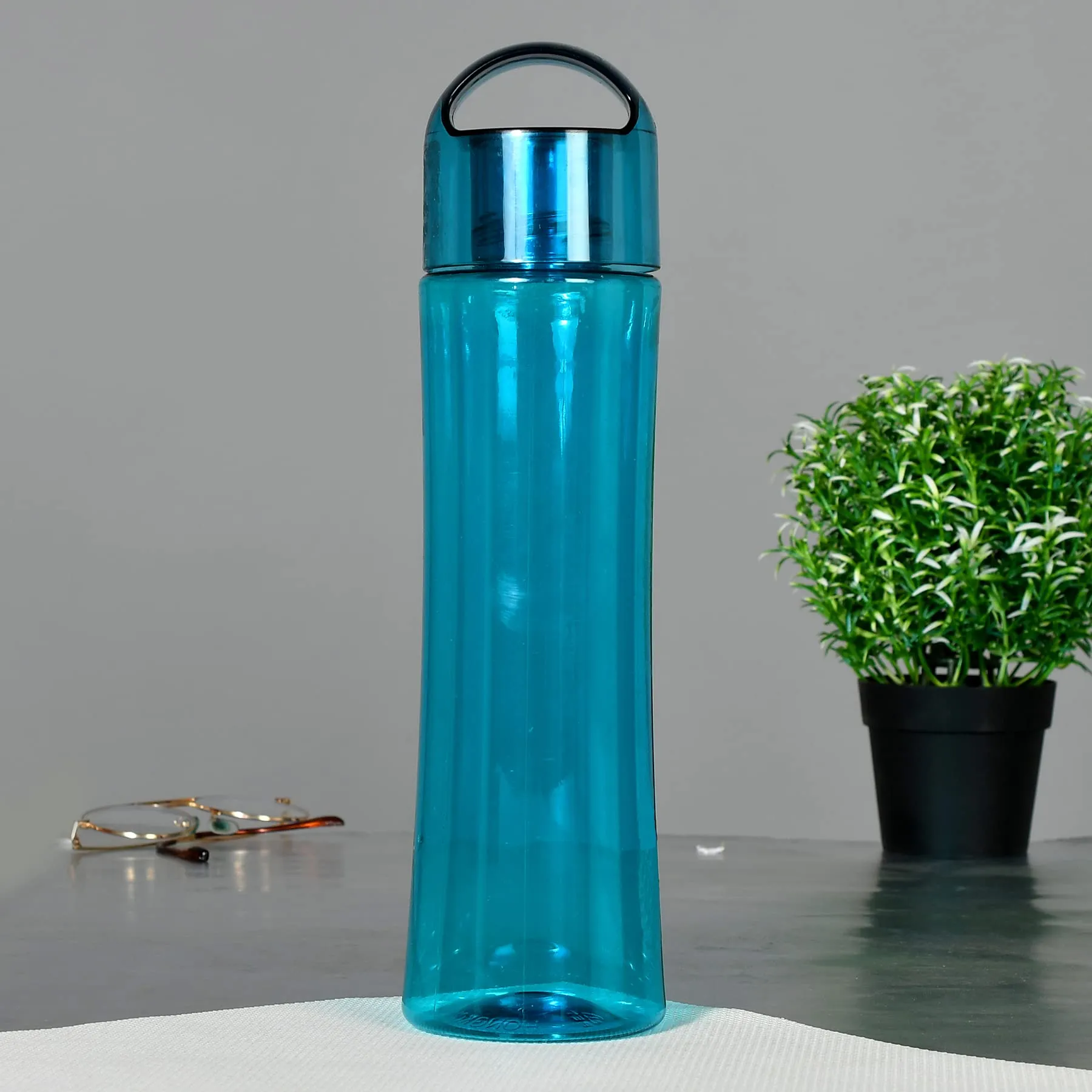 Heart Home Unbreakable BPA & Leak Free Plastic Water Bottle-1 Litre, Pack of 2 (Red & Grey)