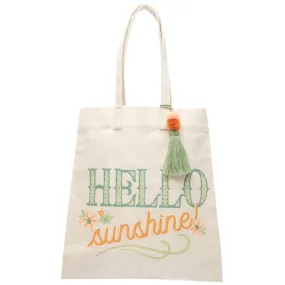 Hello Sunshine Canvas Tote