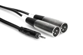 Hosa CYX-403M 3m Stereo Breakout 3.5mm TRS to Dual XLR3M 3m