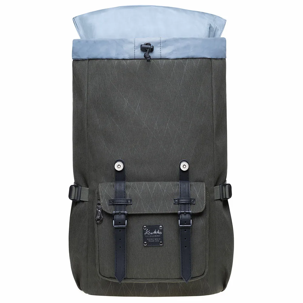 KAUKKO backpack women men daypack with laptop compartment for 14 inch notebook for leisure job university travel hiking, 21L (green EP5-18)