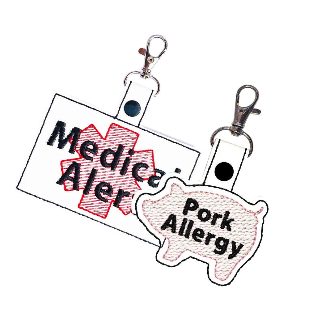 Pork Allergy & Large Medical Alert Bundle
