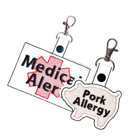 Pork Allergy & Large Medical Alert Bundle