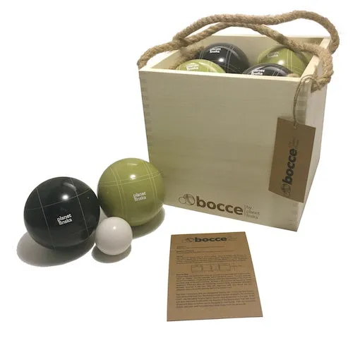 Premium Bocce in Wooden Crate