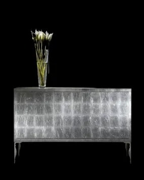 Silver Console Table with Drawers - Angie India Furniture