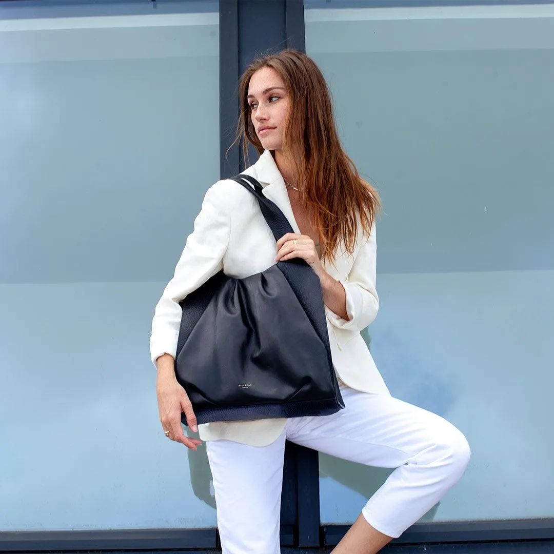 Storksak Kaia Leather Tote Bag - Black