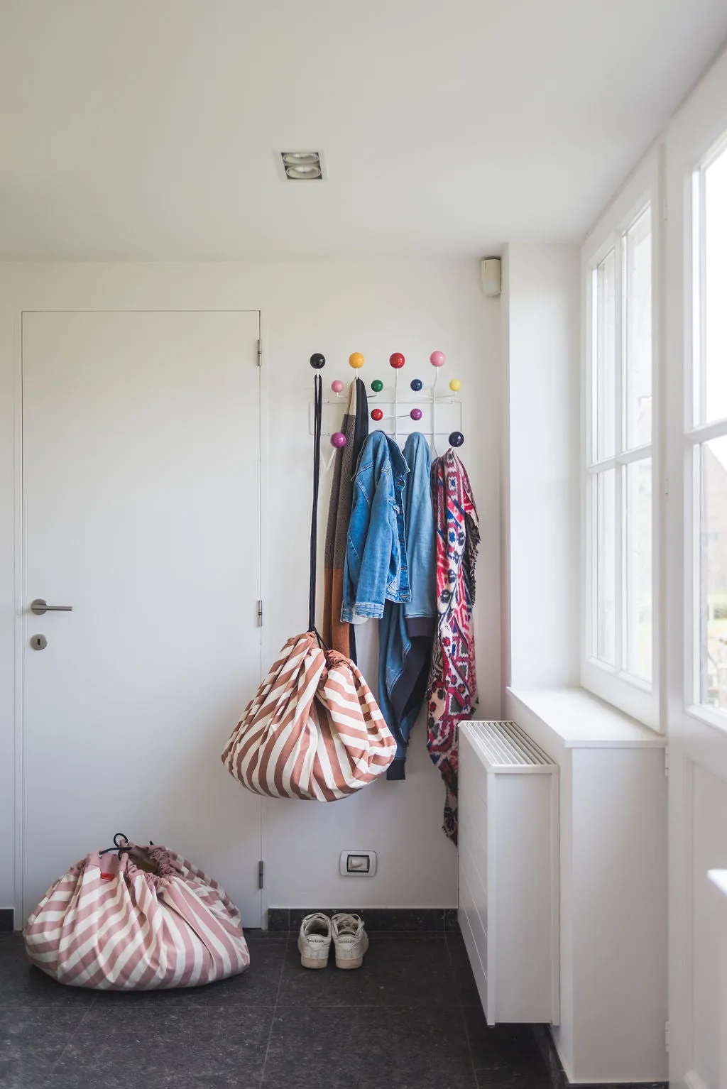 Stripes Brown Toy Storage Bag