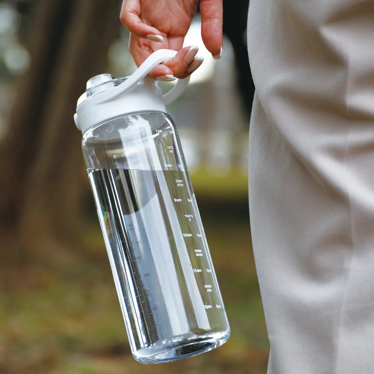 Track & Go Water Bottle Gray