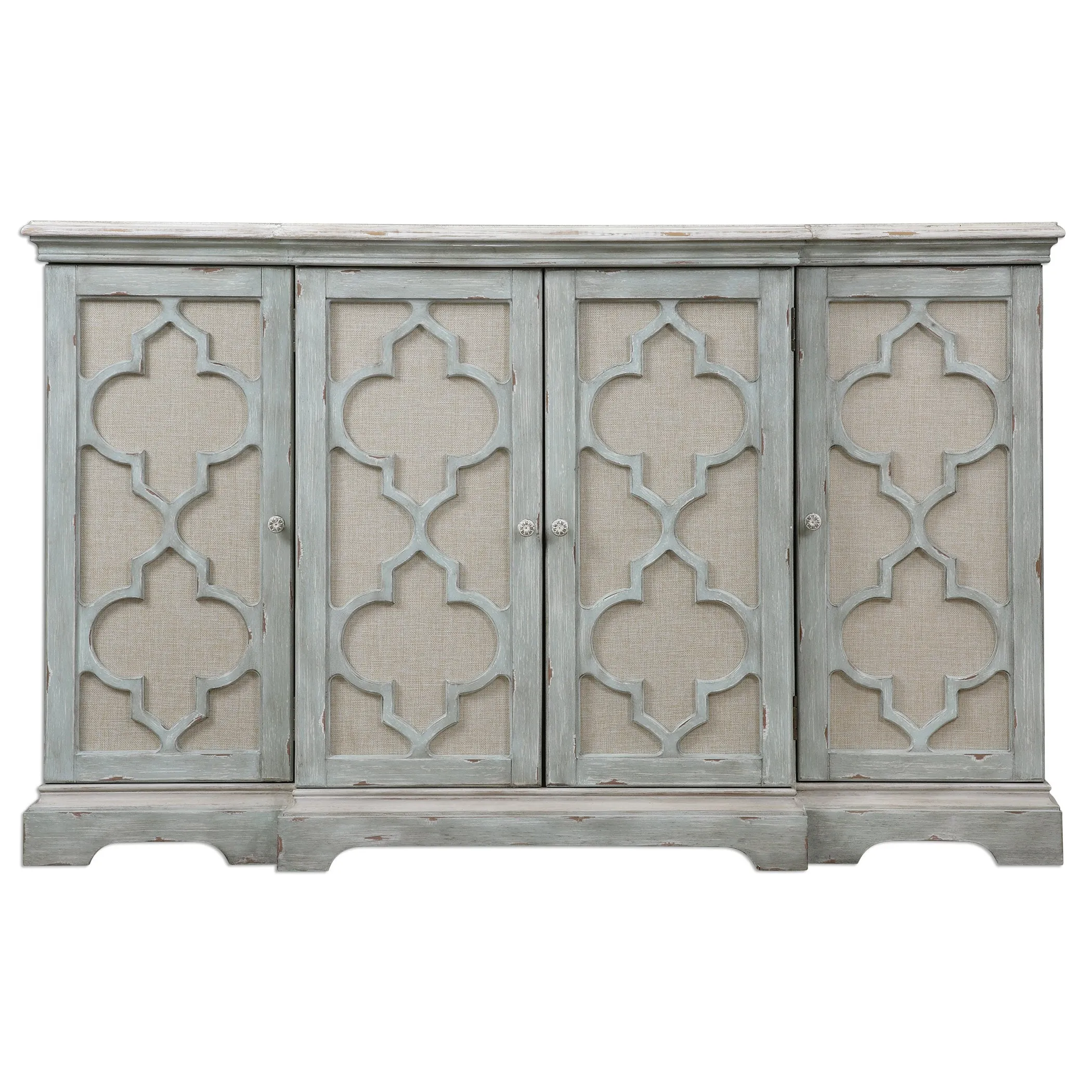 Uttermost Sophie 4 Door Grey Cabinet