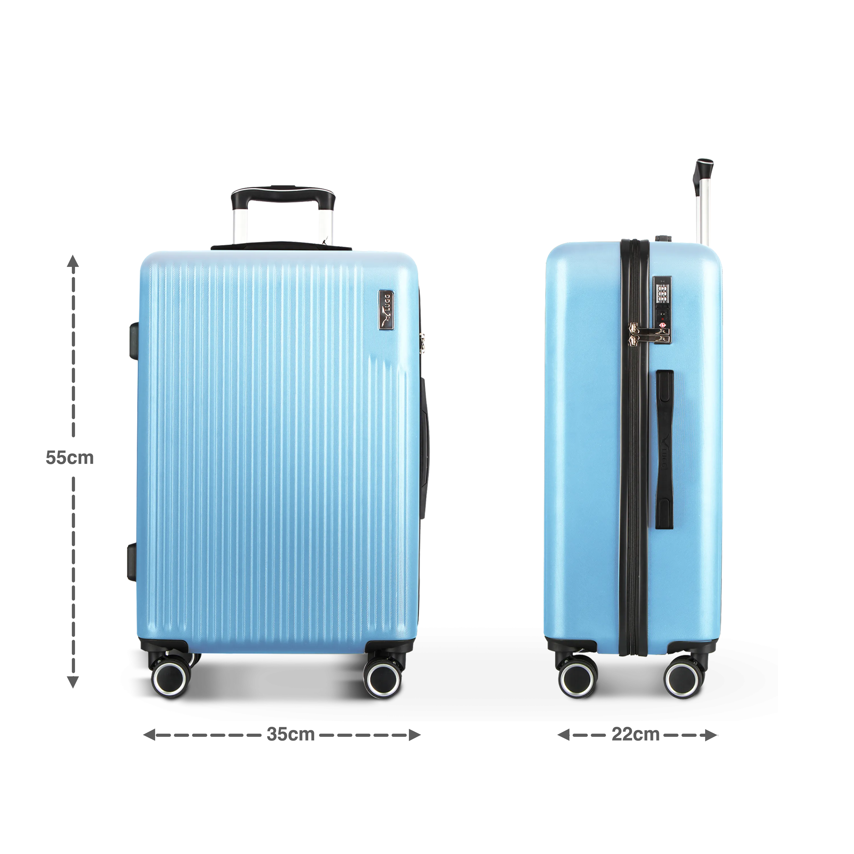 Vacay 20" Cabin Suitcase in Sky Blue