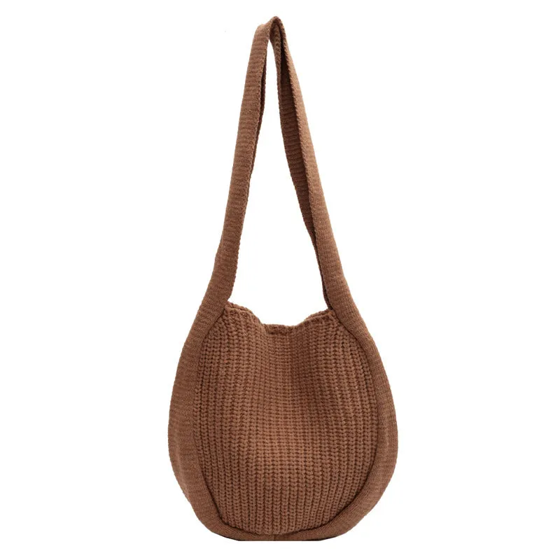 Wool Knitted Bag Knitted Shoulder Bag Messenger Bag